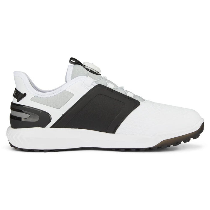 PUMA Ignite Elevate Disc Spikeless Golf Shoes White/Black/Silver - 24 Men