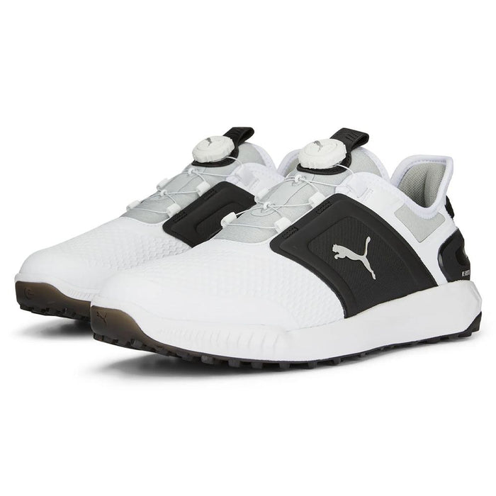PUMA Ignite Elevate Disc Spikeless Golf Shoes White/Black/Silver - 24 Men