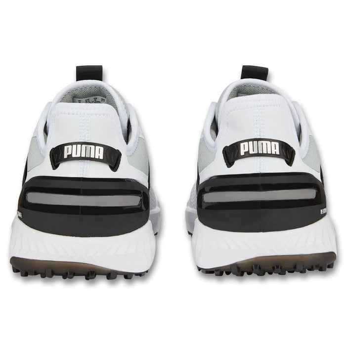 PUMA Ignite Elevate Spikeless Golf Shoes White/Black/Metallic Silver - 23 Men