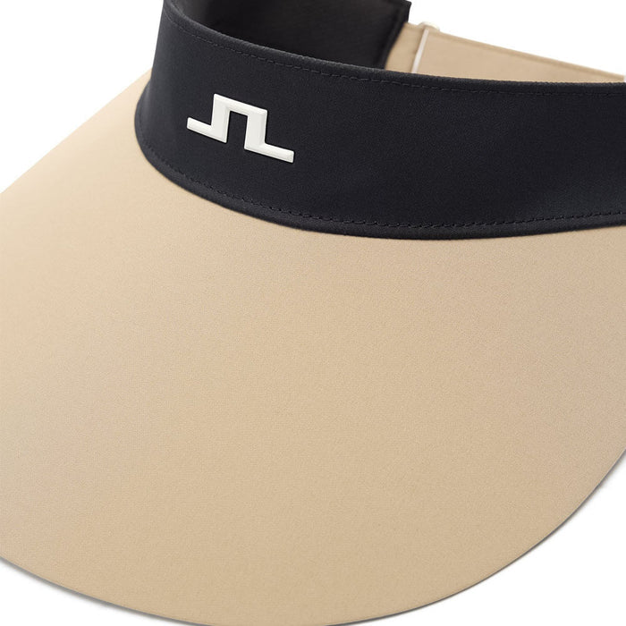 J.Lindeberg Ada Wide Golf Visor Black - SS27 Women