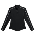 J.Lindeberg Adiola Quarter Zip Mid Layer Golf Pullover Black - SS25 Women