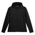 J.Lindeberg Aerial Full Zip Hood Golf Jacket Black - FW25 Men