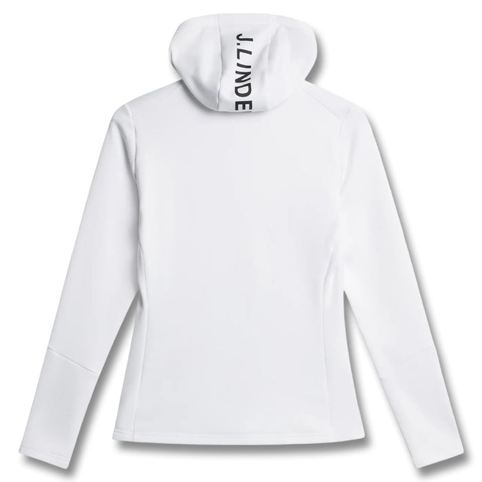 J.Lindeberg Aerialle Zip Hood Golf Jacket White - FW25 Women