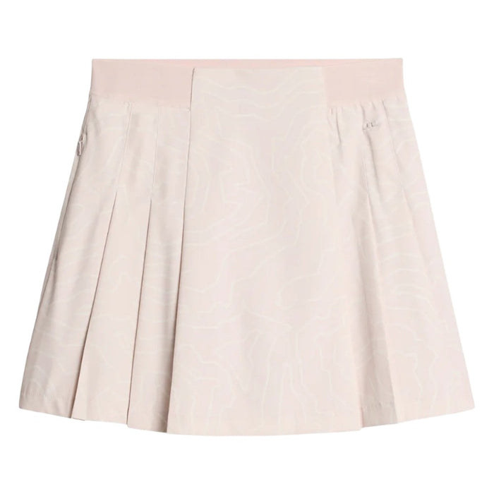 J.Lindeberg Alesia Print Golf Skirt Topo Grey Lilac L - FW25 Women
