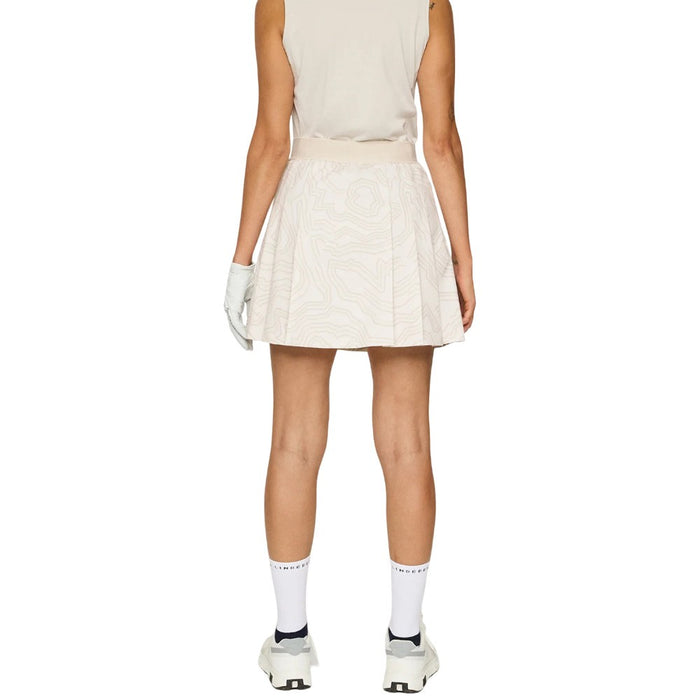 J.Lindeberg Alesia Print Golf Skirt Topo Moonbeam L - FW25 Women