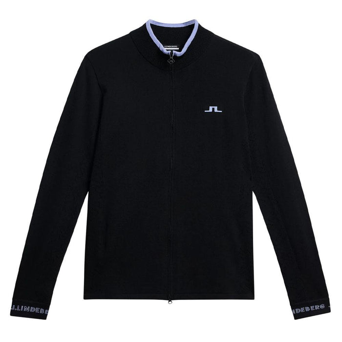 J.Lindeberg Almaida Knitted Golf Sweater Black - FW23 Women