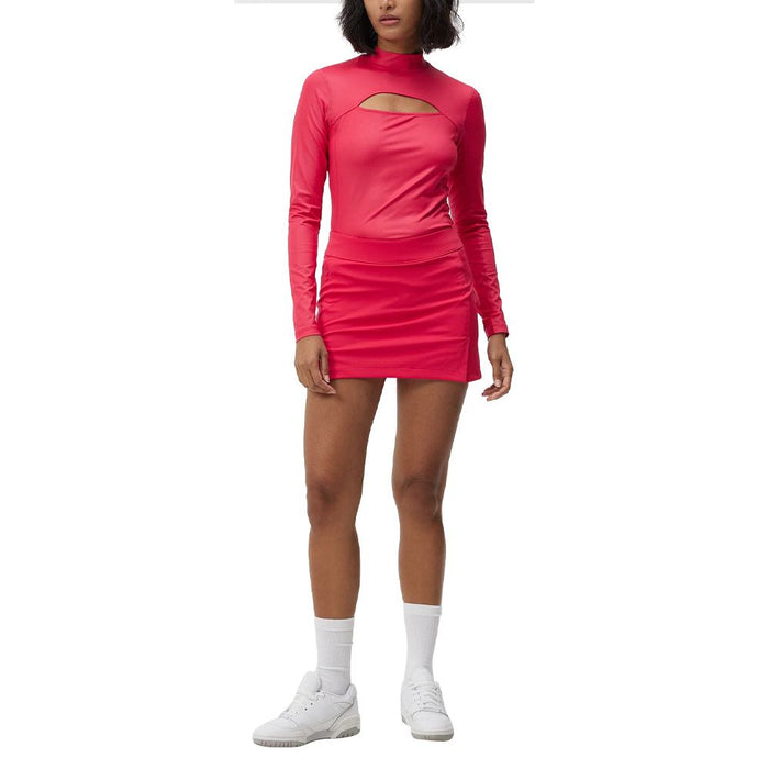 J.Lindeberg Amelie Golf Skirt Rose Red - FW23 Women