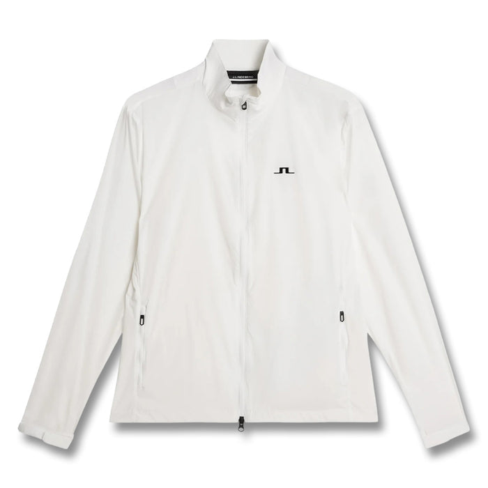 J.Lindeberg Ash Light Packable Golf Jacket White - SS25 Men