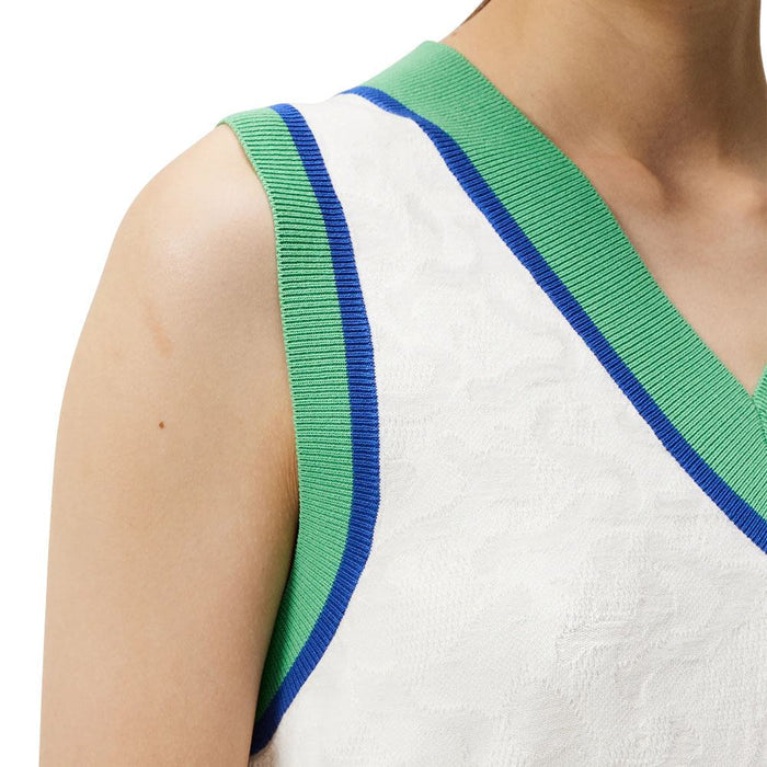 J.Lindeberg Barbados Knitted Golf Vest White - FW23 Women