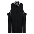 J.Lindeberg Bettina Sleeveless Golf Polo Black - FW23 Women