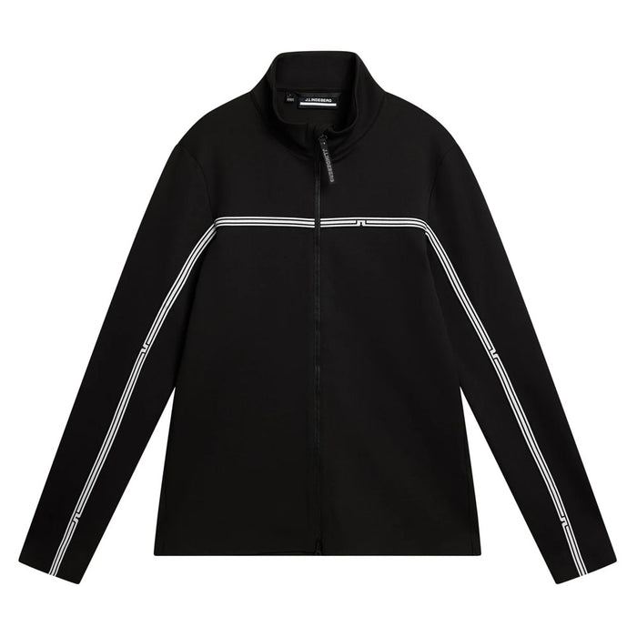 J.Lindeberg Dallas Mid Layer Golf Pullover Black - FW23