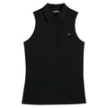 J.Lindeberg Dena Sleeveless Golf Polo Black - SS23 Women