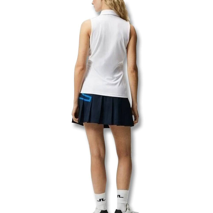 J.Lindeberg Dena Sleeveless Golf Polo White - SS23 Women