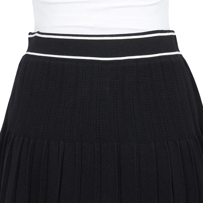 J.Lindeberg Eden Knitted Golf Skirt Black - FW25 Women
