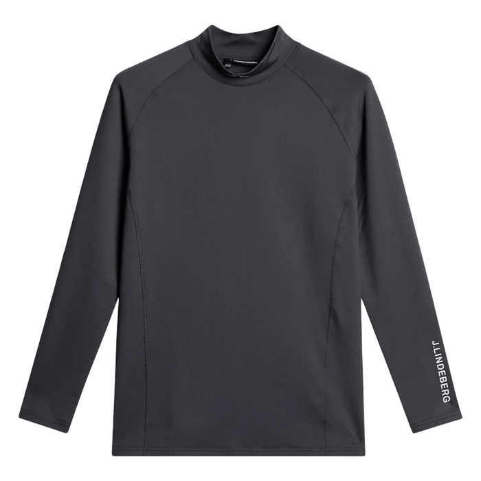 J.Lindeberg Ello Brushsed Top Golf Baselayer Asphalt - FW25 Men