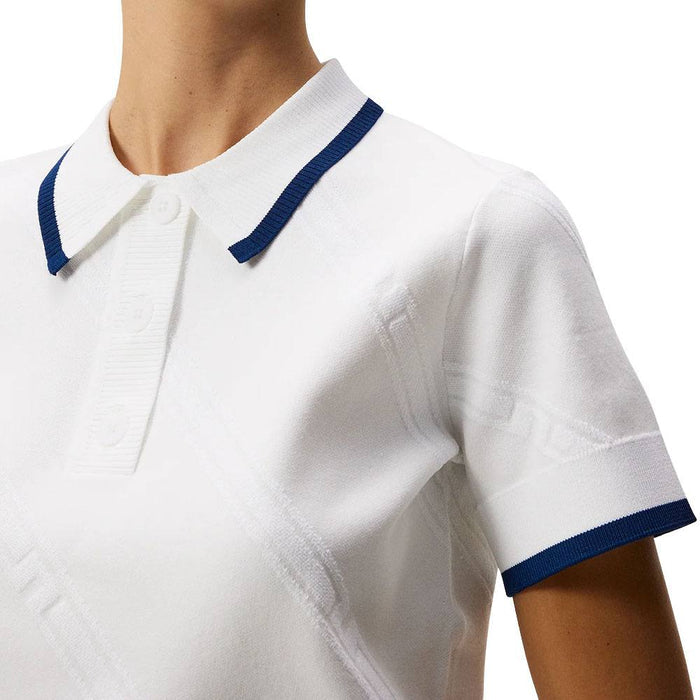 Callaway Feline Knitted Golf Polo White - 24 Women