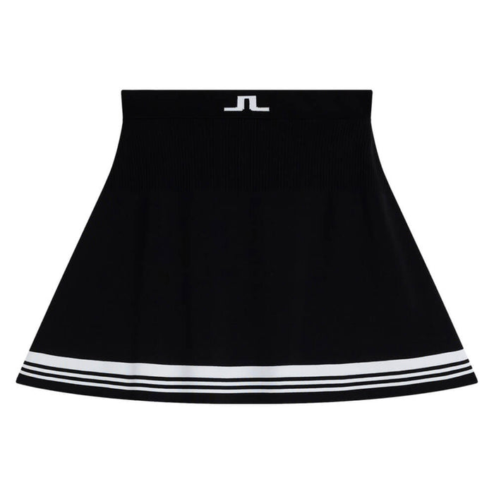J.Lindeberg Frida Stripe Knitted Golf Skirt Black - 23 Women