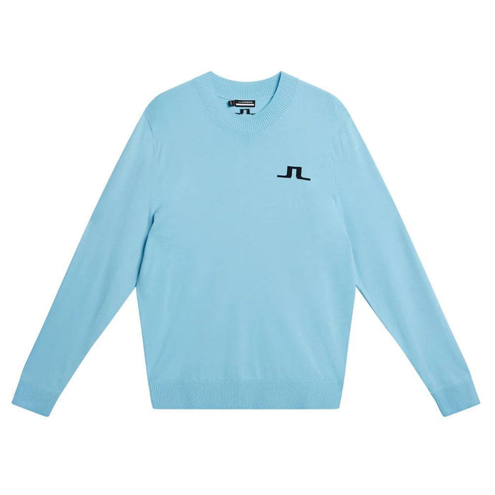 J.Lindeberg Gus Knitted Golf Sweater Baltic Sea - SS24
