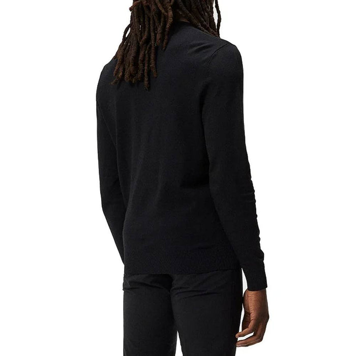 J.Lindeberg Gus Knitted Golf Sweater Black - SS24