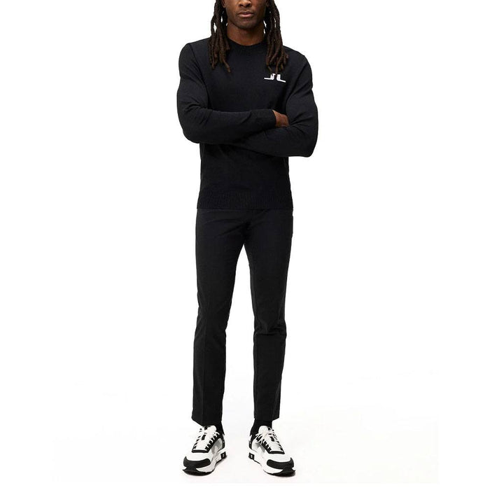 J.Lindeberg Gus Knitted Golf Sweater Black - SS24
