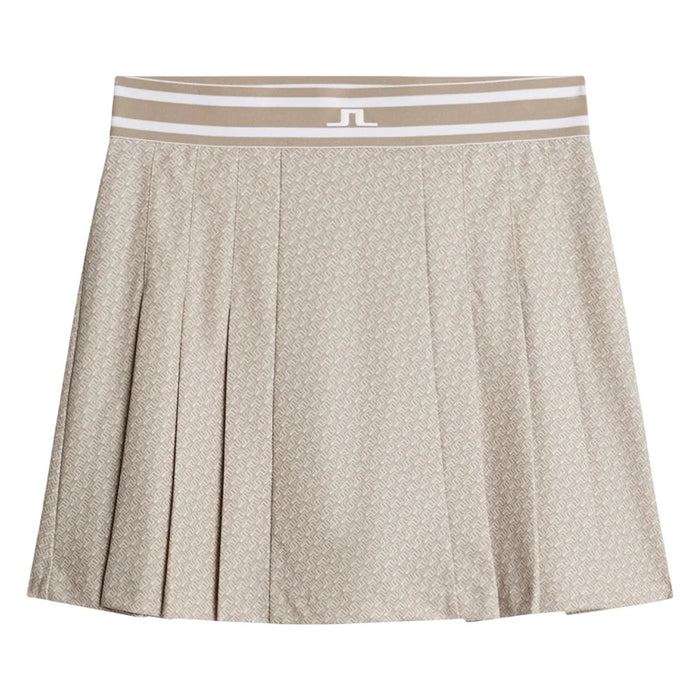 J.Lindeberg Harlow Print Golf Skirt Shadow Bridge Khaki - SH25 Women