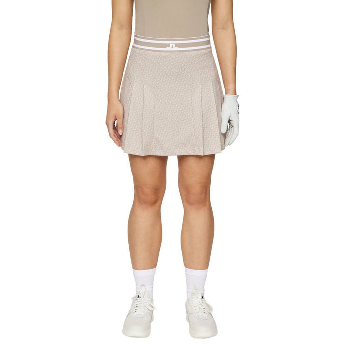 J.Lindeberg Harlow Print Golf Skirt Shadow Bridge Khaki - SH25 Women
