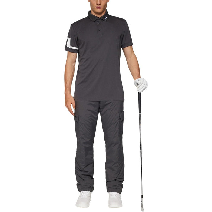 J.Lindeberg Heath Golf Polo Asphalt - FW25 Men