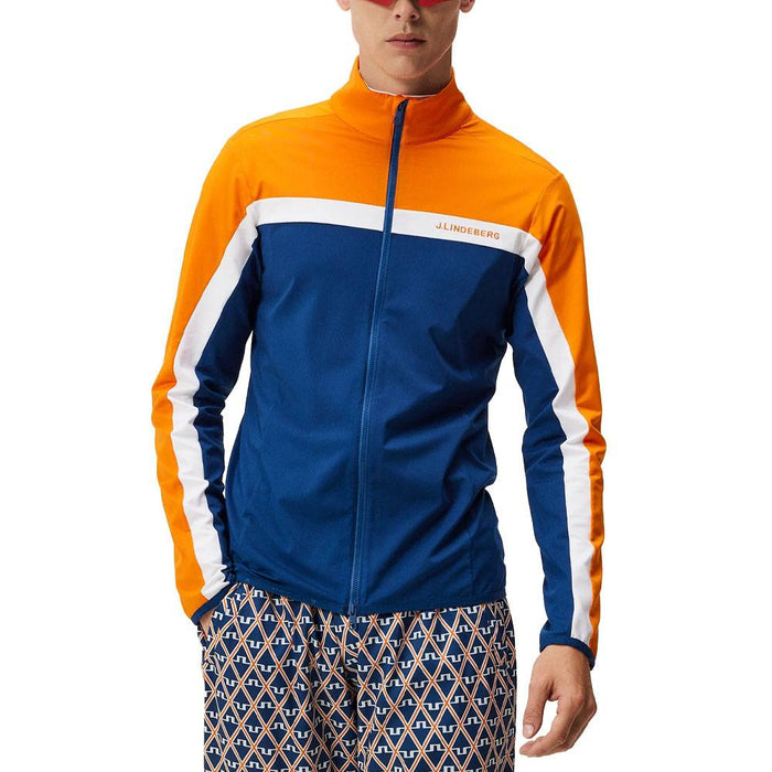 J.Lindeberg Jarvis Mid Layer Golf Jacket Estate Blue - FW23