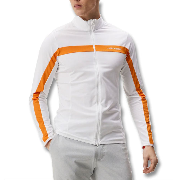 J.Lindeberg Jarvis Mid Layer Golf Jacket White - 23 Men
