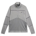 J.Lindeberg Jimmy Mid Layer Golf Pullover Light Gray Melange - FW23