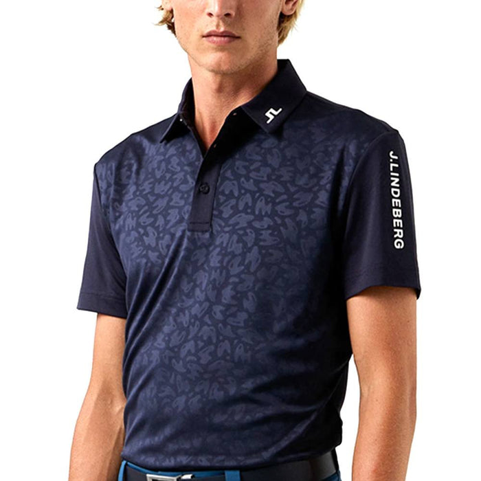 J.Lindeberg Joel Reg Fit Print Golf Polo 2021