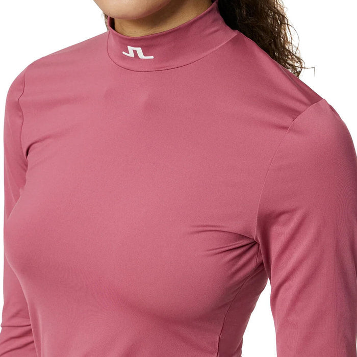 J.Lindeberg Kate Compression Golf Top Rose Wine - SH25 Women