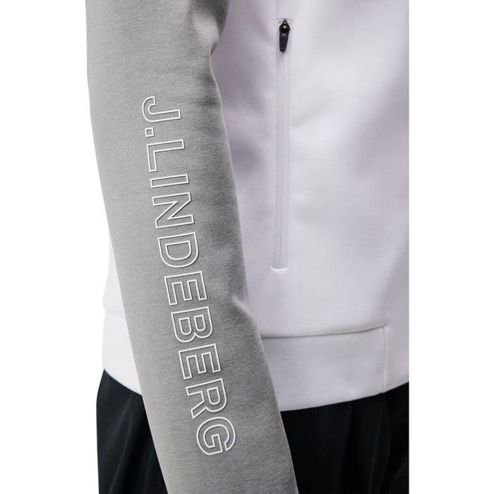 J.Lindeberg Lazarus Mid Layer Golf Jacket White - FW23