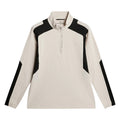 J.Lindeberg Leander Quarter Zip Mid Layer Golf Pullover Moonbeam - SH25 Men