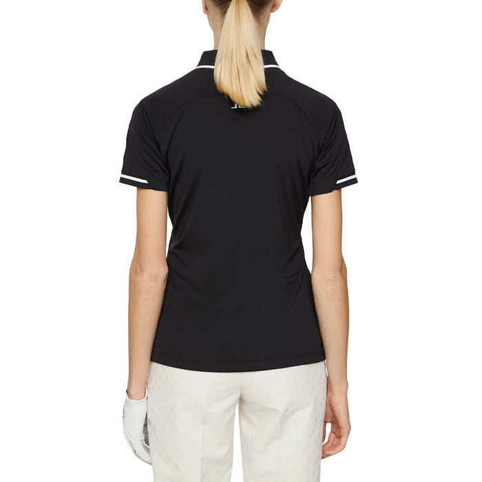 J.Lindeberg Lee Golf Polo Black - SS25 Women
