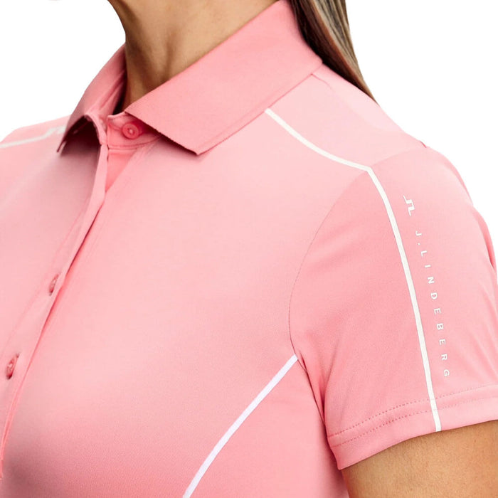 J.Lindeberg Leyla Golf Polo Flamingo Plume - SS26 Women