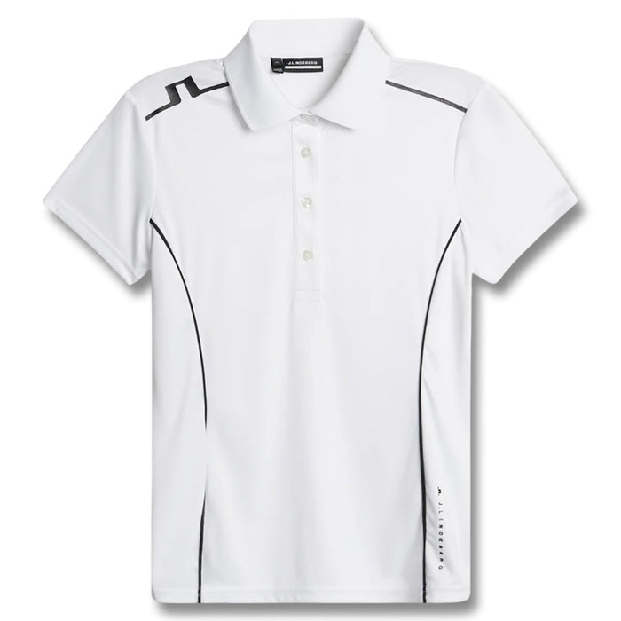 J.Lindeberg Leyla Golf Polo White - FW25 Women