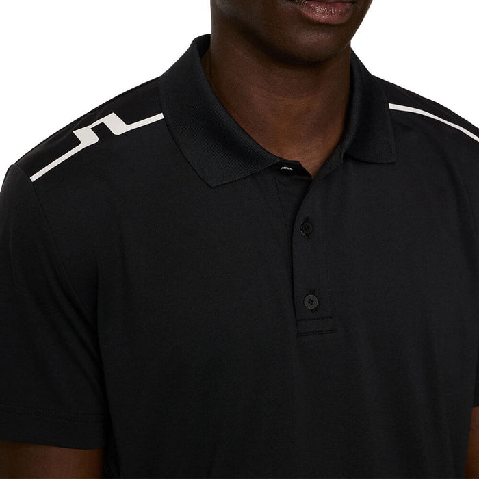 J.Lindeberg Lionel Golf Polo Black - FW25 Men