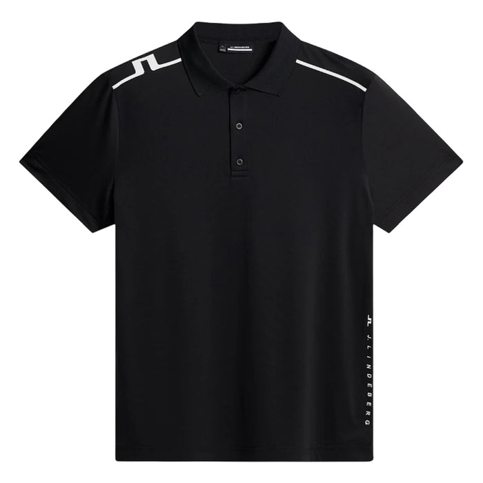 J.Lindeberg Lionel Golf Polo Black - SS25 Men