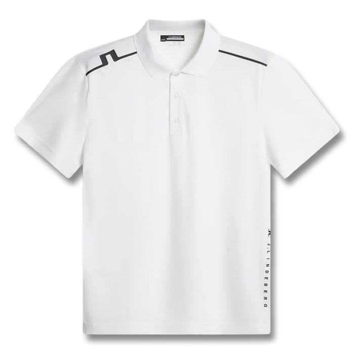 J.Lindeberg Lionel Golf Polo White - FW25 Men