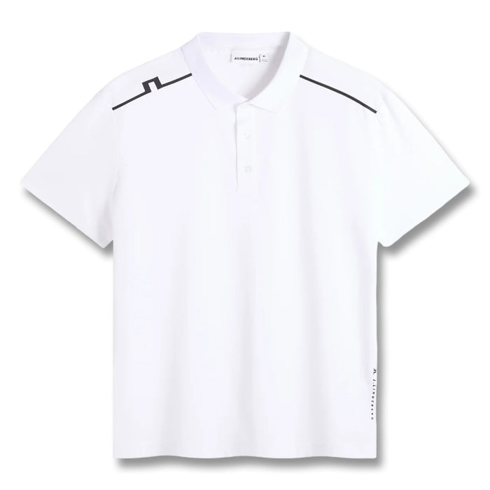 J.Lindeberg Lionel Golf Polo White - SS26 Men