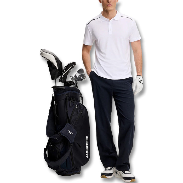 J.Lindeberg Lionel Golf Polo White - SS26 Men