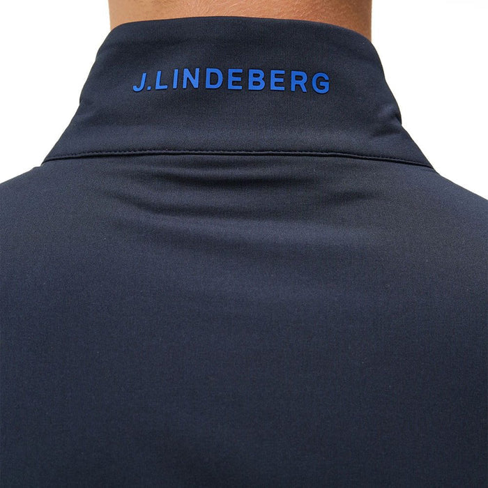 J.Lindeberg Luke Half Zip Mid Layer Golf Pullover JL Navy - FW23