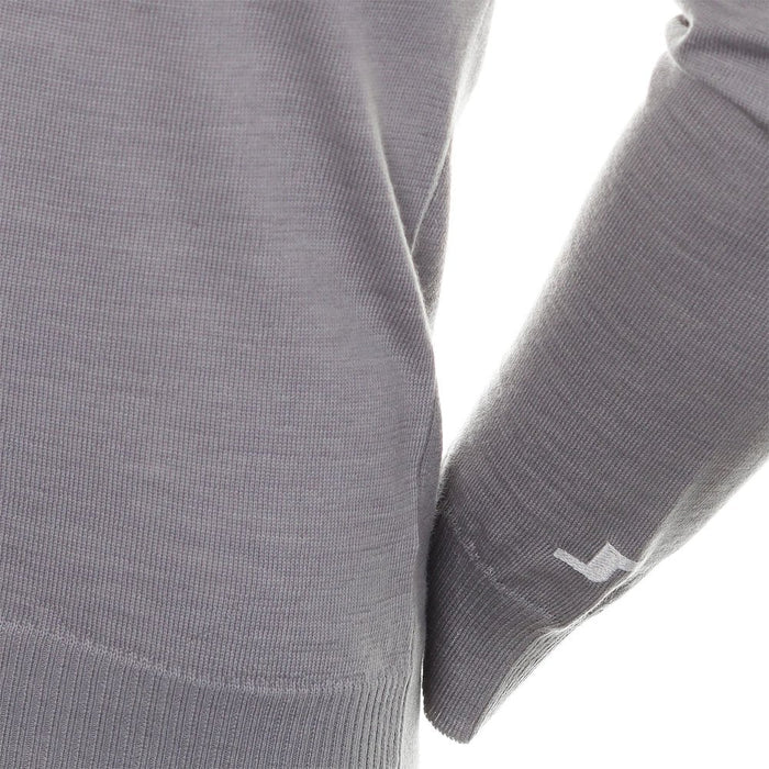 J.Lindeberg Lymann Knitted Golf Sweater Gray Melange - SS24
