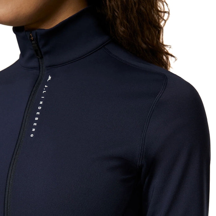 J.Lindeberg Mel Zip Mid Layer Golf Pullover JL Navy - SH25 Women