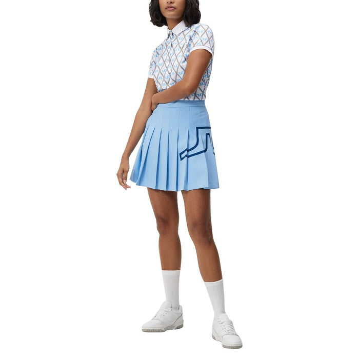 J.Lindeberg Naomi Golf Skirt Little Boy Blue - FW23 Women