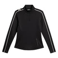J.Lindeberg Nefe Quarter Zip Mid Layer Golf Jacket Black - FW25 Women