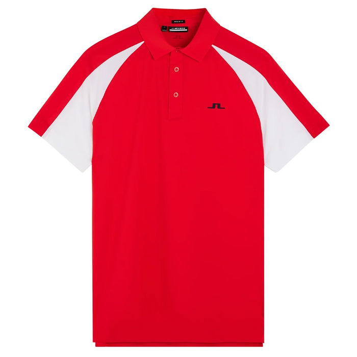 J.Lindeberg Nial Regular Fit Golf Polo Fiery Red - 23 Men