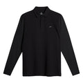 J.Lindeberg Sean Hybrid Longsleeve Golf Polo Black - FW25 Men