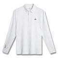 J.Lindeberg Sean Hybrid Longsleeve Golf Polo White - FW25 Men